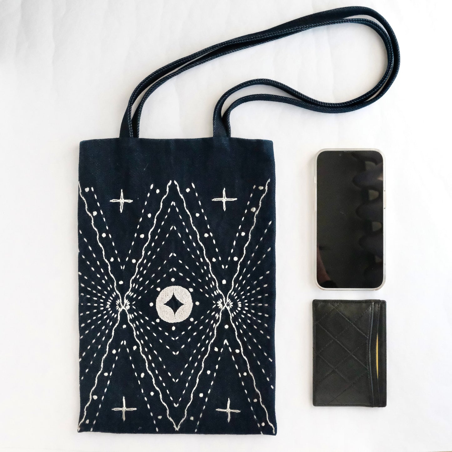 Sashiko Kit – Sparkly Denim Tote Bag DIY Kit