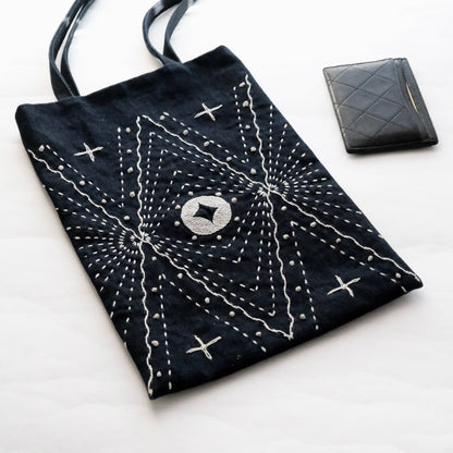 Sashiko Kit – Sparkly Denim Tote Bag DIY Kit